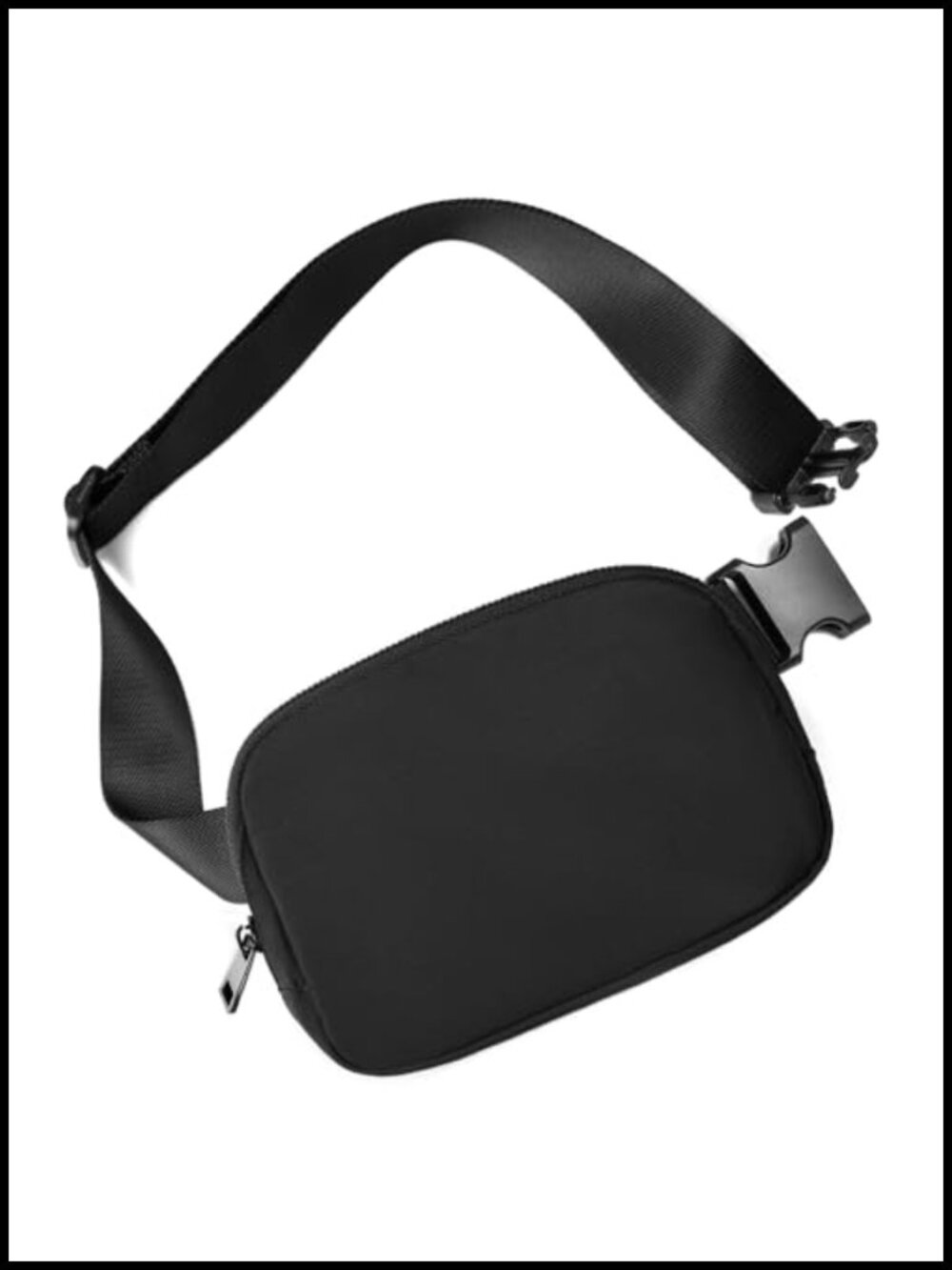 Nylon Fanny Pack Crossbody Belt Bag Adjustable Strap Travel Waist Pack